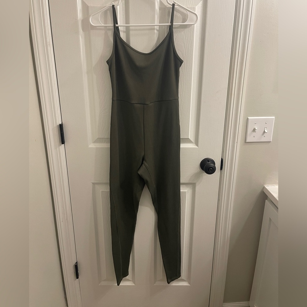 Wild Fable Ribbed Jumpsuit - Size Large, Color Green - NWOT